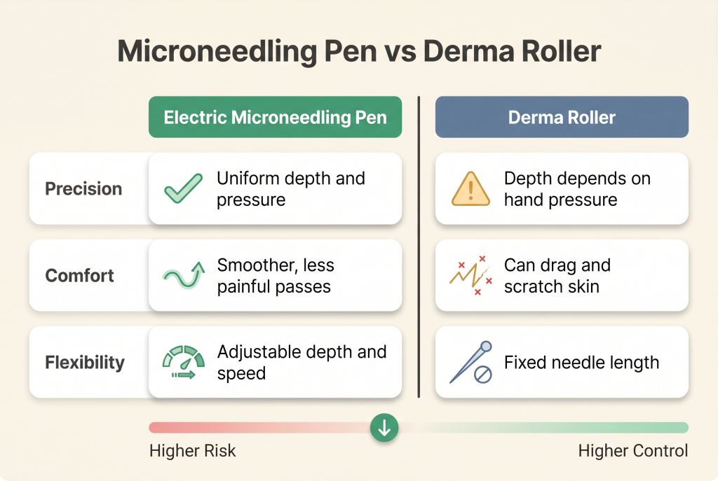 Comparison of Microneedling Tools