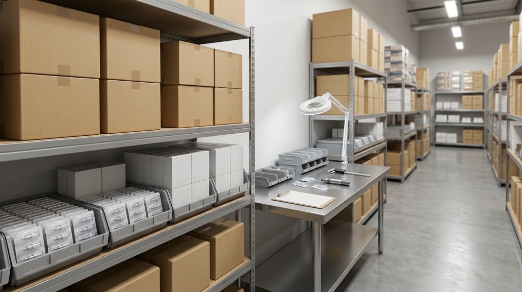 bulk inventory of microneedling pens and sterile replacement cartridges