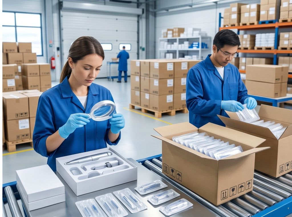 final quality control and export packing for OEM microneedling pens