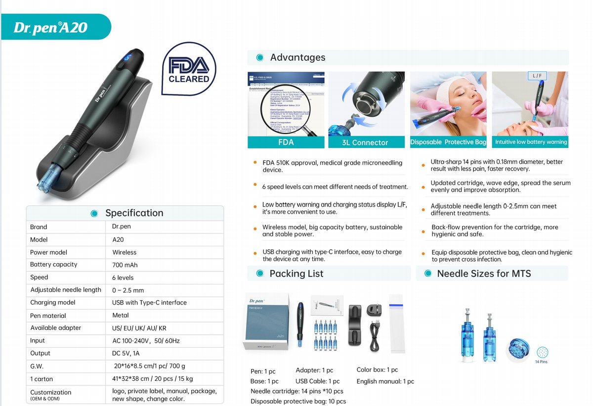 Dr.Pen A20 for professional microneedling treatments