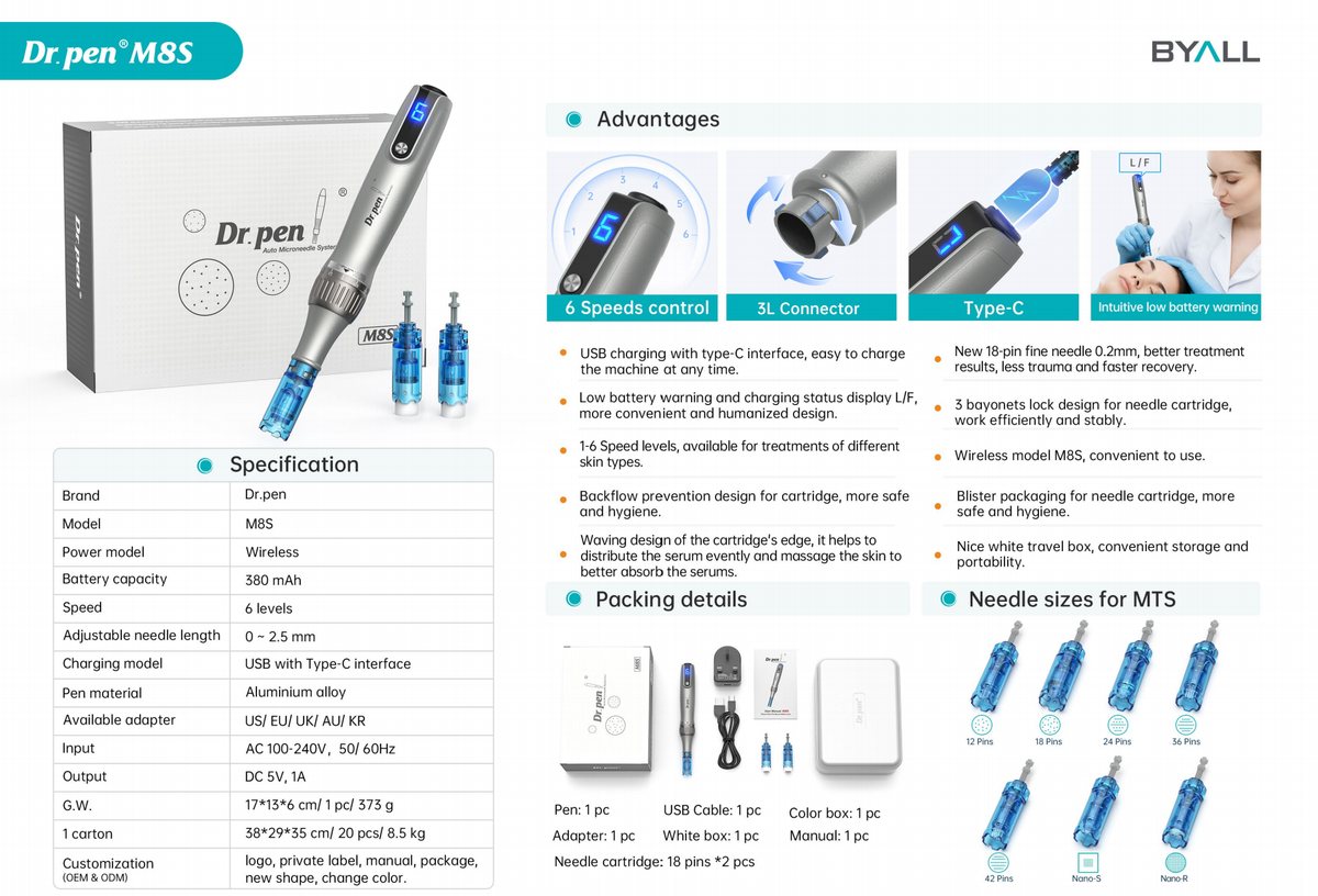 Dr.Pen M8S microneedling pen wholesale product image