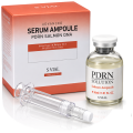 PDRN serum ampoule bottle, carton and applicator